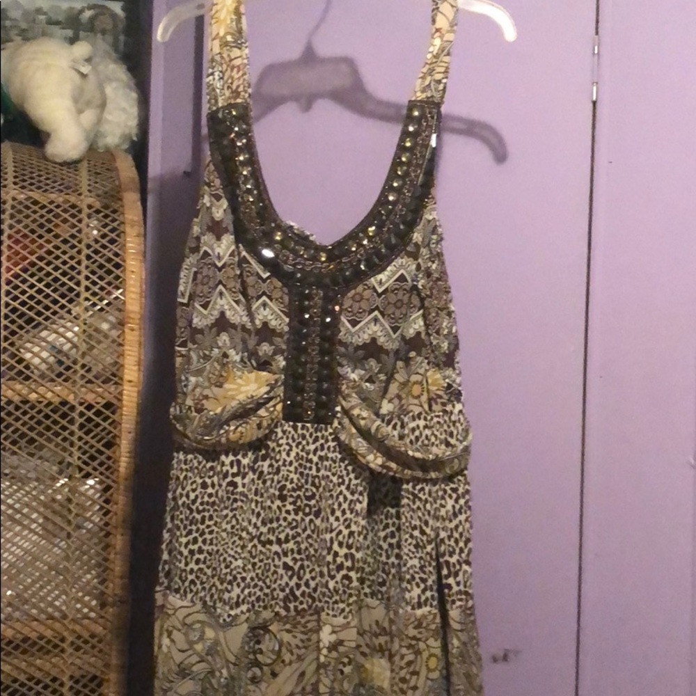 Print midi dress